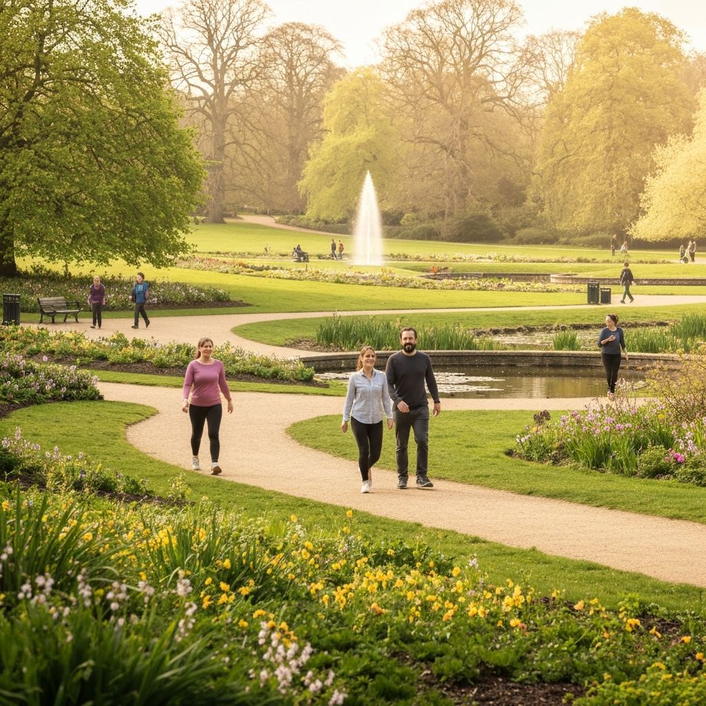 People engaged in daily physical activity